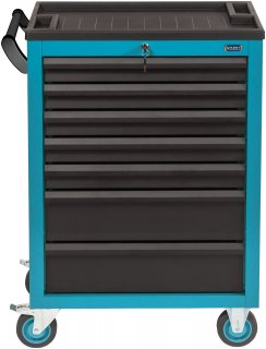HAZET Werkstattwagen Assistent 178N ∙ Sortiment 178N-7/147 ∙ 147-teilig ∙ Schubladen | flach: 5× 80 x 527 x 348 mm ∙ Schubladen |  Bild 2