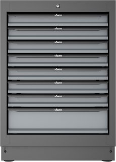 VIGOR Schubladen-Unterschrank ∙ 8 Schubladen ∙ 676 mm ∙ V6000-032 ∙ L x B x H: 676 mm x 500 mm x 953 mm Bild 11