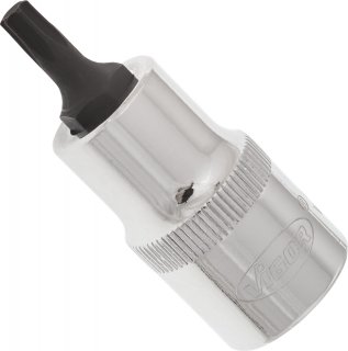 VIGOR T Schraubendreher-Einsatz ∙ V2153 ∙ 1/2 Zoll (12,5 mm) Vierkant hohl ∙ Innen TORX® Profil ∙ SW T27 Bild 2