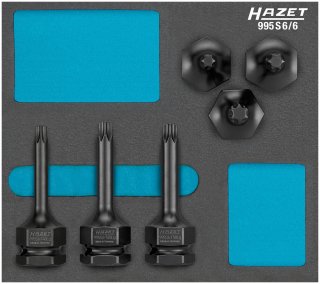 HAZET Schlag- | Maschinenschrauber Schraubendreher-Steckschlüsseleinsatz Satz 995S6/6 ∙ 1/2 Zoll (12,5 mm) Vierkant hohl | 24 mm A Bild 3