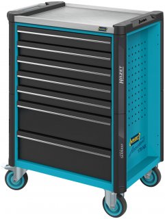 HAZET Werkstattwagen Assistent 179NX ∙ Sortiment 179NX-7/137 ∙ 137-teilig ∙ Schubladen | flach: 5× 81 x 522 x 398 mm ∙ Schubladen Bild 9