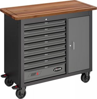 VIGOR Mobile Werkbank Series L ∙ leer ∙ V4813 ∙ L x B x H: 1091 mm x 481 mm x 1018 mm Bild 12