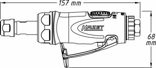 HAZET Stabschleifer ∙ gerade 9032N-1 ∙ Länge: 157 mm Bild 4