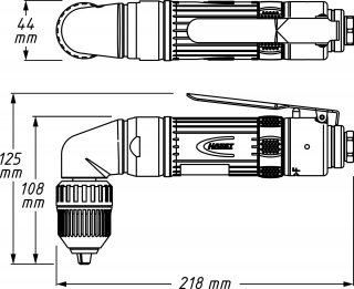 HAZET Winkelbohrmaschine 9030N-5 ∙ Länge: 218 mm Bild 2