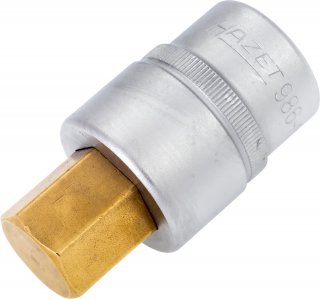 HAZET Schraubendreher-Steckschlüsseleinsatz 986-19 ∙ 1/2 Zoll (12,5 mm) Vierkant hohl ∙ Innen Sechskant Profil ∙ SW 19 mm Bild 1