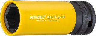 HAZET Schlag- | Maschinenschrauber Steckschlüsseleinsatz 903SLG-19 ∙ 1/2 Zoll (12,5 mm) Vierkant hohl ∙ Außen Sechskant-Tractions Bild 1