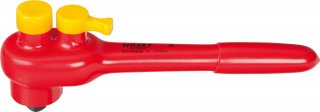 HAZET Umschaltknarre ∙ schutzisoliert 8816KV ∙ 3/8 Zoll (10 mm) Vierkant massiv ∙ Länge: 194 mm Bild 1