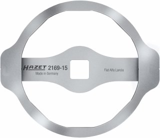 HAZET Ölfilterschlüssel 2169-15 ∙ 1/2 Zoll (12,5 mm) Vierkant hohl ∙ Außen 8-kant Profil ∙ SW 74 mm Bild 2