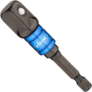 VIGOR Steckschlüssel Adapter Satz ∙ V7603/3 ∙ 1/4 Zoll (6,3 mm) Sechskant massiv ∙ 1/4 Zoll (6,3 mm) Vierkant massiv | 3/8 Zoll ( Bild 8