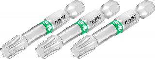 HAZET Bit 2223NSLG-T40/3 ∙ 1/4 Zoll (6,3 mm) Sechskant massiv ∙ Innen TORX® Profil ∙ 3-teilig ∙ SW T40 Bild 1