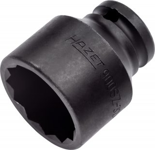 HAZET Schlag- | Maschinenschrauber Steckschlüsseleinsatz 900SZ-32 ∙ 1/2 Zoll (12,5 mm) Vierkant hohl ∙ Außen Doppelsechskant-Trac Bild 1