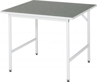 Arbeitstisch Jerry höhenverstellbar | B1000xT1000xH800-850mm | L-Platte-25mm Bild 1