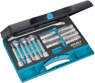 HAZET Stoßdämpfer Werkzeug Satz 4915/15 ∙ 1/2 Zoll (12,5 mm) Vierkant hohl ∙ Innen TORX® Profil | Innen Sechskant Profil | Zapfenp Bild 1