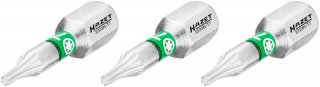 HAZET Bit 2223N-T7/3 ∙ 1/4 Zoll (6,3 mm) Sechskant massiv ∙ Innen TORX® Profil ∙ 3-teilig ∙ SW T7 Bild 1