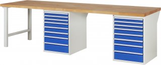 Werkbank 7519A8 | B3000xT900xH890mm | 16xSchublade-TA Bild 1