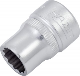 HAZET Steckschlüsseleinsatz 880AZ-3/8 ∙ 3/8 Zoll (10 mm) Vierkant hohl ∙ Außen Doppelsechskant-Tractionsprofil ∙ SW 3⁄8″ Bild 1