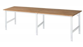 Arbeitstisch Tom höhenverstellbar | B3000xT1000xH760-1080mm | B-Platte-25mm Bild 1