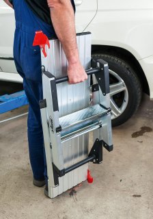 VIGOR Sicherheits-Laufbühne ∙ Aluminium ∙ V4638 ∙ L x B x H: 950 mm x 300 mm x 495 mm Bild 12