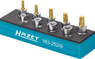 HAZET Werkzeug Satz ∙ TORX® 163-252/9 ∙ 3/8 Zoll (10 mm) Vierkant hohl ∙ Außen TORX® Profil | Innen TORX® Profil ∙ 9-teilig ∙ E8  Bild 3