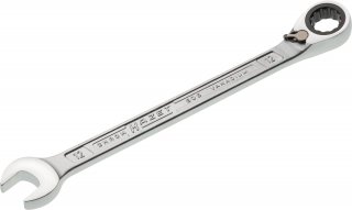 HAZET Knarren Ring-Maulschlüssel 606-12 ∙ Außen Doppelsechskant-Tractionsprofil ∙ SW 12 mm Bild 1