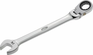 VIGOR Gelenk Ratschen-Ring-Maulschlüssel ∙ V2810 ∙ Außen Doppelsechskant Profil | Außen Sechskant Profil ∙ SW 14 mm Bild 1