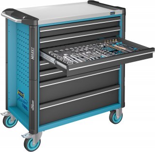 HAZET Werkstattwagen Assistent 179NXL ∙ einzeln 179NXL-7 ∙ L x B x H: 959 mm x 518 mm x 1020 mm ∙ Schubladen | flach: 5× 81 x 696 Bild 7