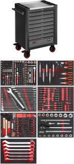 VIGOR Werkstattwagen Series L ∙ mit Sortiment ∙ V1901-X/NKW ∙ 336-teilig ∙ Anzahl Werkzeuge: 336 Bild 5