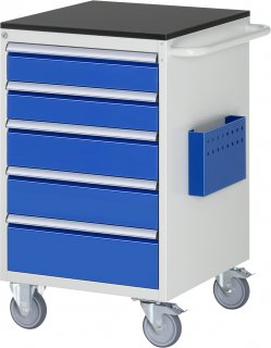 Montagewagen L5.11 | B580xT650xH970mm | 5xSchublade-VA | M-Top-20mm Bild 1