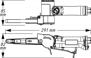HAZET Bandschleifer 9033N-4 ∙ Länge: 291,4 mm Bild 4