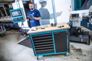 HAZET Werkbank ∙ fahrbar Assistent 179NW ∙ einzeln 179NW-8 ∙ L x B x H: 1150 mm x 600 mm x 964 mm ∙ Schubladen | flach: 8 x 81 x  Bild 13