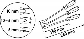 VIGOR Clip Löse Satz ∙ V5885 ∙ 3-teilig ∙ Anzahl Werkzeuge: 3 Bild 11