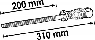 VIGOR Dreikant-Feile ∙ V1788 ∙ 310 mm Bild 2