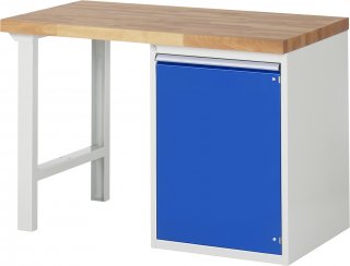 Werkbank 7501A1 | B1250xT700xH840mm | 1xTür Bild 1