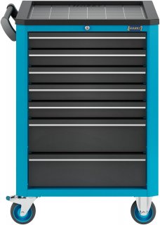 HAZET Werkstattwagen Assistent 176N-7 ∙ Sortiment 176N-7/193 ∙ 193-teilig ∙ Schubladen | flach: 5× 81 x 522 x 348 mm ∙ Schubladen Bild 4