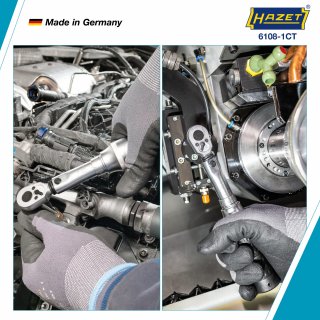 HAZET Drehmomentschlüssel mit DAkkS-Kalibrierschein 6108-1CTCAL ∙ Drehmomentbereich min-max: 2 – 10 Nm ∙ Genauigkeit: 2% ∙ 1/4 Z Bild 3