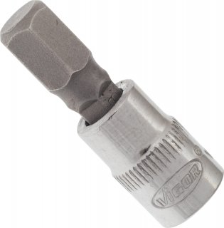 VIGOR Innensechskant Schraubendreher-Einsatz ∙ V2435N ∙ 1/4 Zoll (6,3 mm) Vierkant hohl ∙ Innen Sechskant Profil ∙ SW 8 mm Bild 2