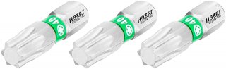 HAZET Bit 2223N-T40/3 ∙ 1/4 Zoll (6,3 mm) Sechskant massiv ∙ Innen TORX® Profil ∙ 3-teilig ∙ SW T40 Bild 1