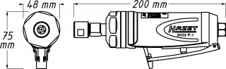 HAZET Stabschleifer ∙ gerade 9032P-1 ∙ Länge: 200 mm Bild 3