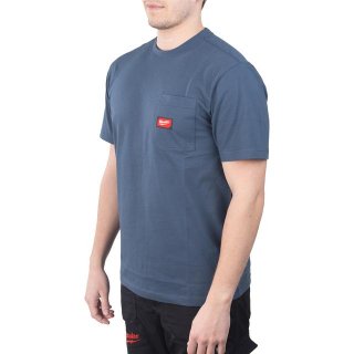 WTSSBLU-XXL Arbeits-T-Shirt blau  Bild 2