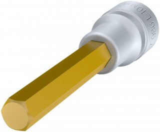 HAZET Schraubendreher-Steckschlüsseleinsatz 986L-10 ∙ 1/2 Zoll (12,5 mm) Vierkant hohl ∙ Innen Sechskant Profil ∙ SW 10 mm Bild 2