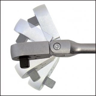HAZET Umschaltknarre ∙ lang ∙ mit Gelenk 916GL ∙ 1/2 Zoll (12,5 mm) Vierkant massiv ∙ Länge: 511 mm Bild 3