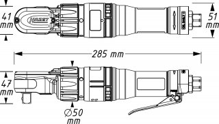 HAZET Hochleistungs-Ratschenschrauber 9022-360 ∙ 1/2 Zoll (12,5 mm) Vierkant massiv ∙ Länge: 285 mm Bild 8