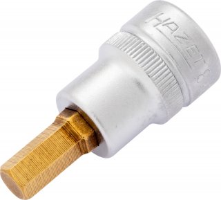 HAZET Schraubendreher-Steckschlüsseleinsatz 8801K-7 ∙ 3/8 Zoll (10 mm) Vierkant hohl ∙ Innen Sechskant Profil ∙ SW 7 mm Bild 1