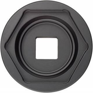 HAZET Nkw Achsmutter-Steckschlüssel 4937-S80 ∙ 3/4 Zoll (20 mm) Vierkant hohl ∙ Außen Sechskant Profil ∙ SW 80 mm Bild 2
