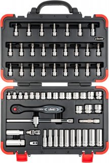 VIGOR Steckschlüssel Satz ∙ V2305N ∙ 3/8 Zoll (10 mm) Vierkant hohl ∙ Außen Sechskant Profil | Innen TORX® Profil | Innen Sechskan Bild 4