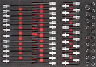 VIGOR Schraubendreher-Einsatz Satz ∙ V6809 ∙ 62-teilig ∙ 5 – 19 · T20 – T70 ∙ Anzahl Werkzeuge: 62 Bild 1