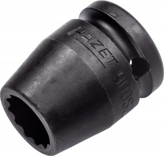 HAZET Schlag- | Maschinenschrauber Steckschlüsseleinsatz 900SZ-15 ∙ 1/2 Zoll (12,5 mm) Vierkant hohl ∙ Außen Doppelsechskant-Trac Bild 1