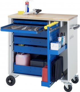 Werkzeugwagen 10600 | B1025xT520xH1080mm | 6xSchublade-VA,1xLWA | Buche-Top-25mm Bild 1