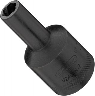 VIGOR Spiralnutenausdreher-Einsatz ∙ V2404N-7 ∙ 1/2 Zoll (12,5 mm) Vierkant hohl ∙ Außen Schraubenausdreher Profil ∙ SW 7 mm Bild 2