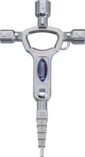 VIGOR Baustellenschlüssel ∙ MasterKey ∙ Bau ∙ V4228 ∙ L x B: 170 mm x 80 mm Bild 2